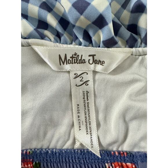 Matilda Jane Blue Dot Fish In The Water Swim Top & The Shallows Swim Bottoms 2 - Picture 5 of 10